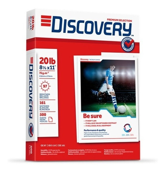 Resma de Papel Bond tamaño carta marca Discovery